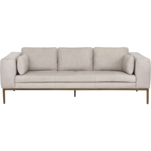 Burr Bali Bone Leather Sofa